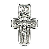 Хрест натільний посріблений Silvering Яна (Жана) Свята Права Івана Міроносиця 3х1,8х SC, код: 6839303, фото 2