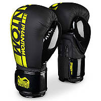 Боксерские перчатки Phantom APEX Elastic Neon 12 унций Black Yellow UM, код: 8080713