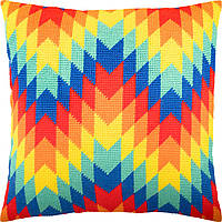 Набір для вишивання декоративної подушки Чарівниця Перу 40×40 см V-265 GR, код: 7243217