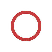 Магнитное кольцо пластина Wuw Silicone MagSafe 0.6 мм iPhone 12 13 Dark red HH, код: 8217585