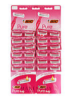 Набор бритв BIC Pure 3 Lady Pink без сменных картриджей 24 шт (3086123395145) GG, код: 7769493