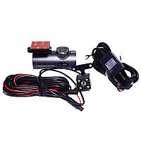 Видеорегистратор автомобильный DVR V7 Wi-Fi на две камеры Black GG, код: 8076487