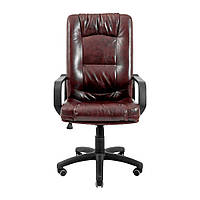 Офисное кресло руководителя Richman Alberto VIP M2 AnyFix Натуральная Кожа Lux Италия Madras Коричневый