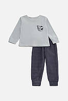 Пижама с длинным рукавом для мальчика 98 серый Бома ЦБ-00232760 LW, код: 8430910
