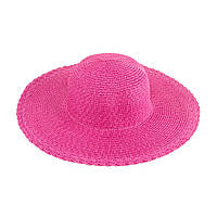 Шляпа Летняя Женская Розетта Размер 56-58 Розовый (17513) PS, код: 5535321