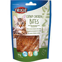 Лакомство Trixie Premio Catnip Chicken Bites для кошек, с куриным филе и кошачьей мятой, 50 г