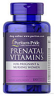 Витамины для беременных Puritans Pride Prenatal Vitamins 100 капсул (32015) BX, код: 1536019