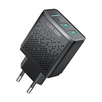 Зарядное устройство Luxe Cube 2USB 2.4А Smart Black (8889998898996) DH, код: 6713439