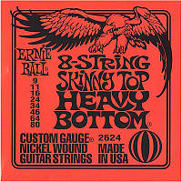 Струны для электрогитары Ernie Ball 2624 8-String Slinky Nickel Wound 9 80 BM, код: 6555386