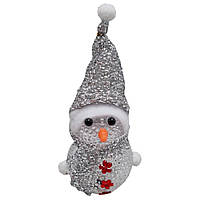 Ночник новогодний Снеговичок Bambi СХ-4-09 LED 15 см серебристый OS, код: 8289187