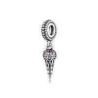 Серебряный шарм-подвеска Pandora Мороженое 791710CZR QT, код: 7360961