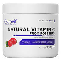 Витамин C для спорта OstroVit Vitamin C Rose Hips 300 g 300 servings TV, код: 7558900