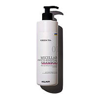 Мицеллярный фитоэссенциальный шампунь Green Tea Phyto-essential Shampoo Hillary 500 мл AG, код: 8145862