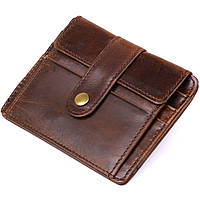 Кожаный мужской кошелек Vintage 20485 Коричневый QT, код: 7707785