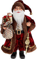Новогодняя фигурка Santa Claus Red с мешком 40 см BonaDi DP96560 ET, код: 8259673