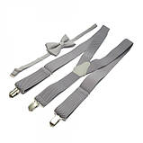 Набір підтяжки та метелик Gofin suspenders Abp-12007 Сірий (ABP-12007) KB, код: 1234364, фото 4