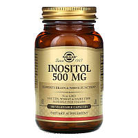 Инозитол Solgar 500 мг 100 вегетарианских капсул BK, код: 7701447