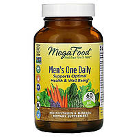 Мультивитамины для мужчин, Men s One Daily, MegaFood, 60 таблеток LW, код: 6462353