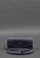 Кожаная сумка-футляр для очков (мини-сумка) синий Crazy Horse BlankNote IN, код: 8132095