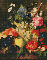 Алмазная мозаика Корзина с фруктами Идейка AMO7248 40х50 см ET, код: 7699357