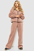Спортивный костюм женский на флисе бежевый 102R402 Ager L-XL UP, код: 8388663
