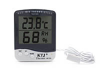 Термогигрометр KTJ Thermo TA218C с выносным датчиком температуры и влажности Белый (200531002 IN, код: 1821782
