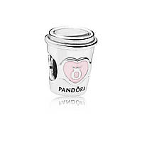 Серебряный шарм Pandora Moments Кофе с собой 797185EN160 PK, код: 7360404