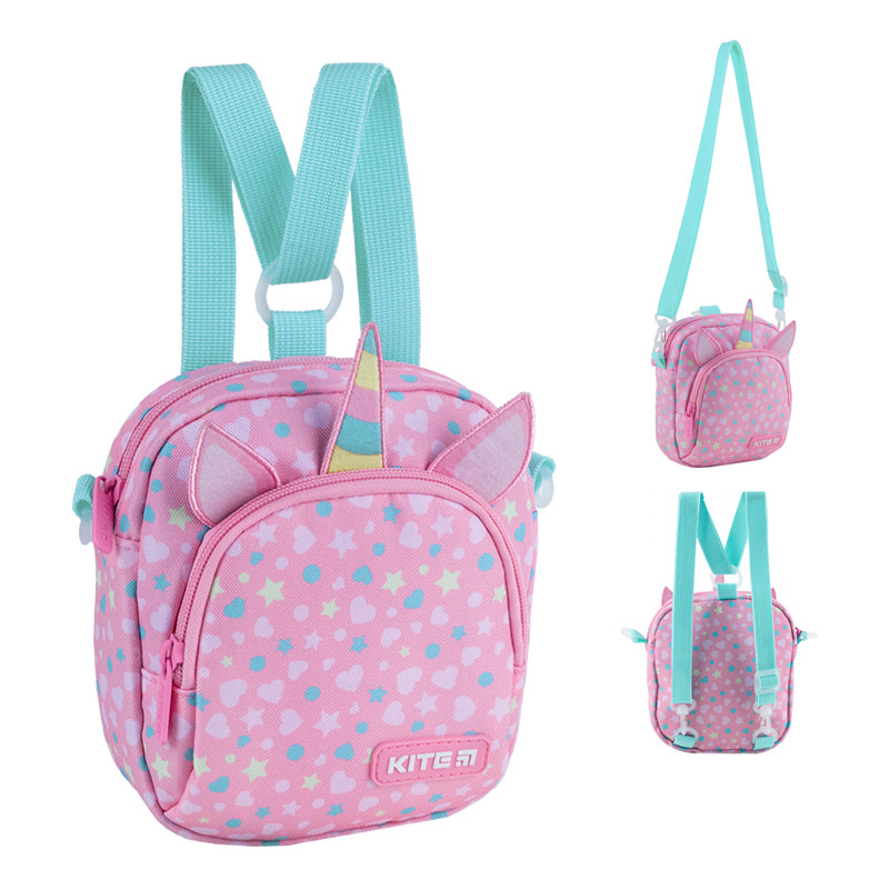 Сумка-рюкзак для дитячого садка Kite Unicorn K24-2620-1 16.5x15x5 см рожевий