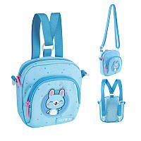 Сумка-рюкзак для детского сада Kite Funny Bunny K24-2620-2 16.5x15x5 см голубой