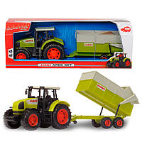 Детский трактор Dickie Toys с прицепом Клаас 57 см OL86915 BK, код: 7427290