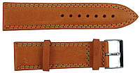 Ремешок для часов кожаный Mykhail Ikhtyar ширина 24 мм Рыжий (S24-408S orange) BM, код: 8151406