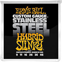 Струны для электрогитары Ernie Ball 2247 Hybrid Slinky Stainless Steel 9 46 EM, код: 6555373