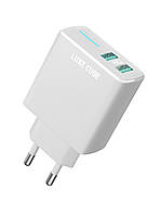 Зарядное устройство Luxe Cube 2USB 12W Smart White (4826986900792) BM, код: 8381872
