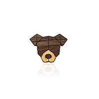 Брошь-значок BROCHE Пёсик коричневая BRGV112042 NX, код: 7280612