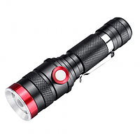 Тактический ручной фонарик X-Balog BL-736 T6 USB Black (3_03042) QT, код: 8033155