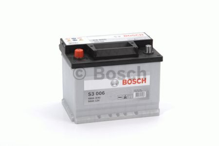 Аккумулятор BOSCH S3 Silver 56Ah , EN480 , левый "+" , ( Bosch 0 092 S30 060 ) 242*175*190 (Д*Ш*В) - фото 3 - id-p398934044
