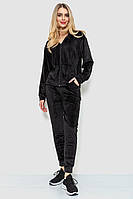 Спортивный костюм женский велюровый черный 244R20304 Ager XL-XXL UP, код: 8408750