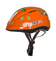 Велосипедный детский шлем Onride Clip динозавры S 48-52 Оранжевый 69078900072 DH, код: 7467458