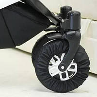 Чохол для поворотних коліс коляски діаметр Sozzy 22 - 26 см Чорний TP, код: 6631909