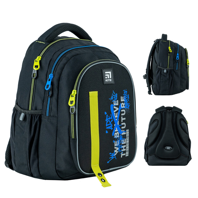 Рюкзак шкільний Kite teens K24-8001M-2 40x29x17 см чорний