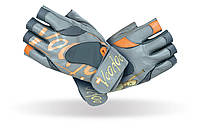 Перчатки для фитнеса MadMax MFG-921 Voodoo M Light grey orange ET, код: 8194457