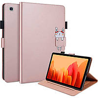 Чехол-книжка Animal Wallet Samsung Galaxy Tab A 10.1 2019 T510 T515 Rabbit Розовое золото NB, код: 8096912