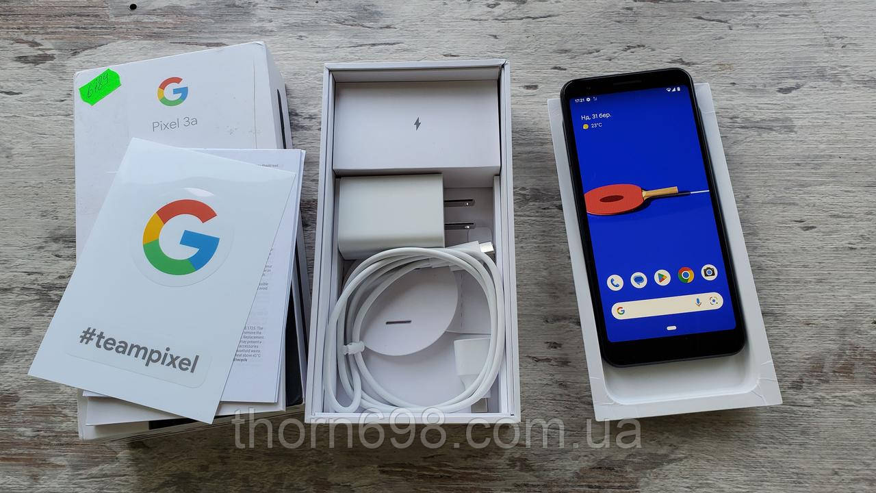 Google Pixel 3a G020G (4/64Gb,  E-SIM) стан нового, комплект #246789