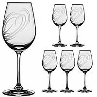 Набор бокалов для вина Lora Бесцветный H80-045 350ml NB, код: 7242481