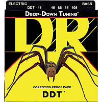 Струны для бас-гитары DR DDT-45 Drop-Down Tuning Medium Bass 4-Strings 45 105 SB, код: 6555846