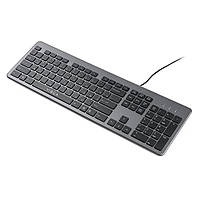 Клавіатура Vinga KB735 black-grey EM, код: 7484615