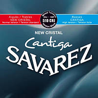 Струны для классической гитары Savarez 510CRJ New Cristal Cantiga Classical Strings Mixed Ten NX, код: 6555722
