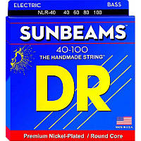 Струны для бас-гитары DR NLR-40 Sunbeams Nickel Plated 4 String Light Bass Strings 40 100 NB, код: 6556108