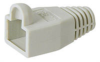 Ковпачок Goobay FreeEnd-RJ45 UTP5e (ковпачок) ізолюючий 6.4mm з вушком сірий (75.01.1236) GR, код: 7454828