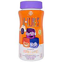 Витамин С жевательный Children s Vitamin C Solgar U-Cubes апельсин клубника для детей 90 жева SN, код: 7701554